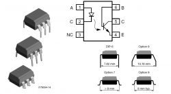 Transistor UIsol 1 Aus 70V VISHA 5,3kV Uce 4X CNY17-2 Optokoppler THT Kanäle 